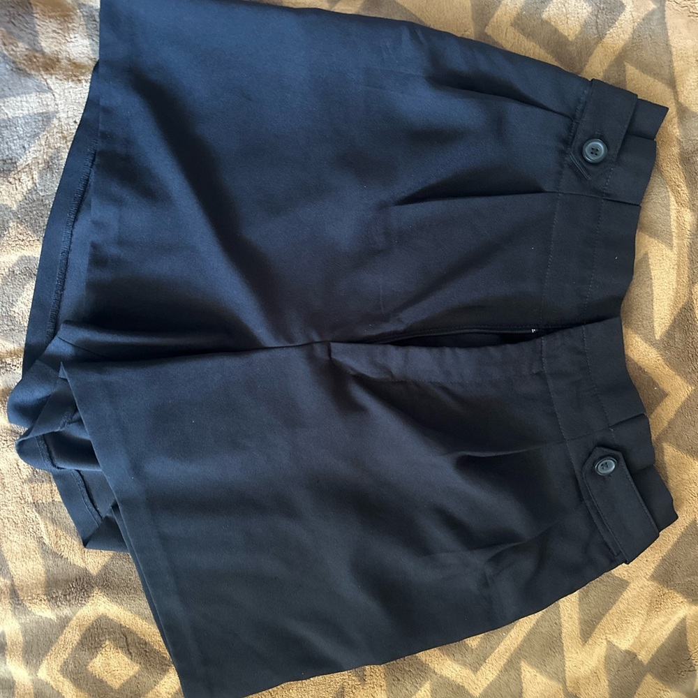 Banana Republic Black Bermuda Shorts Tailored Cotton Blend